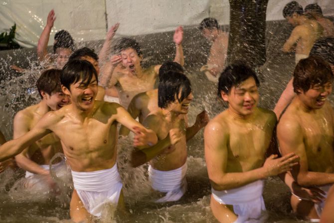 Naked Festival Takes Place At Saidaiji Temple